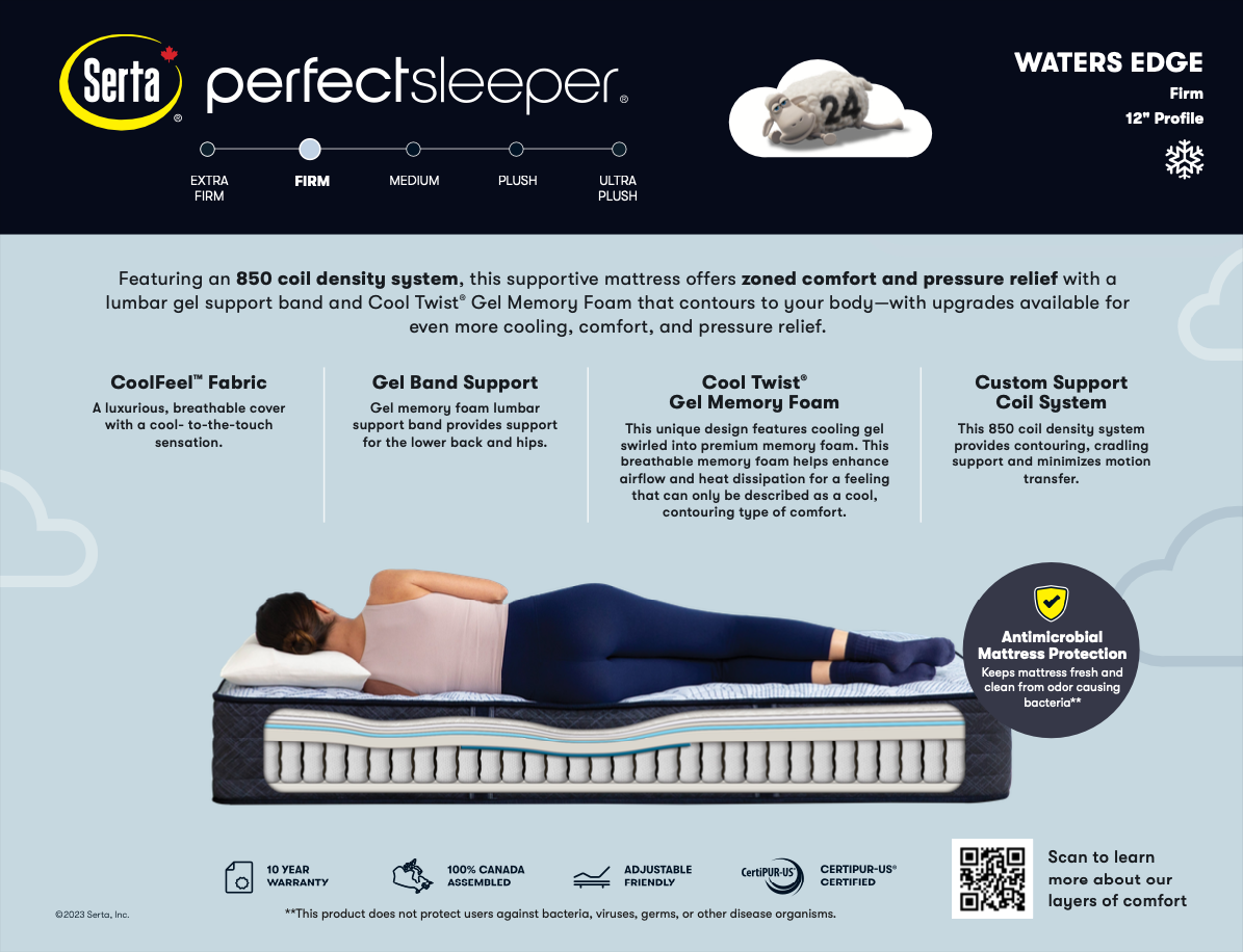 Waters Edge Firm Perfect Sleeper
