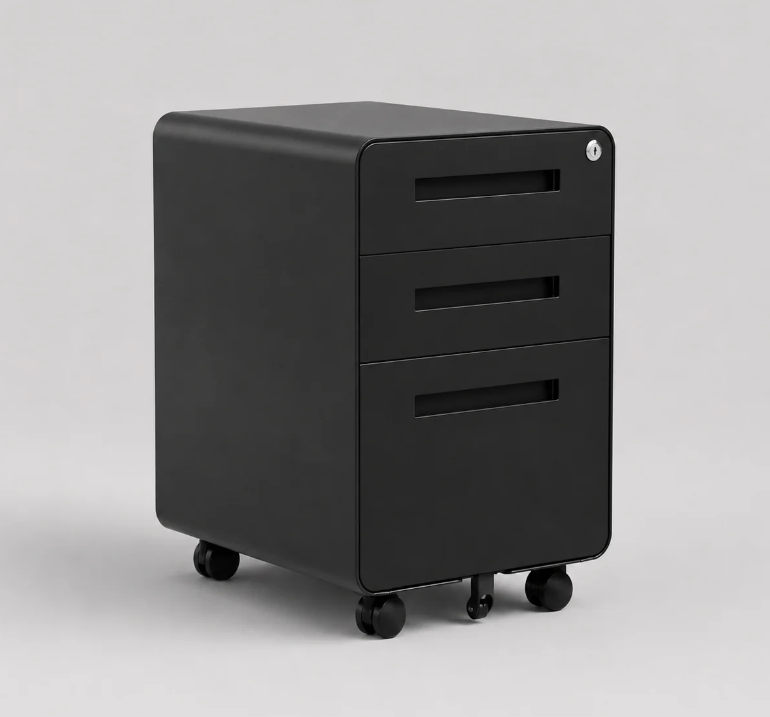 Rolling Steel Filing Cabinet