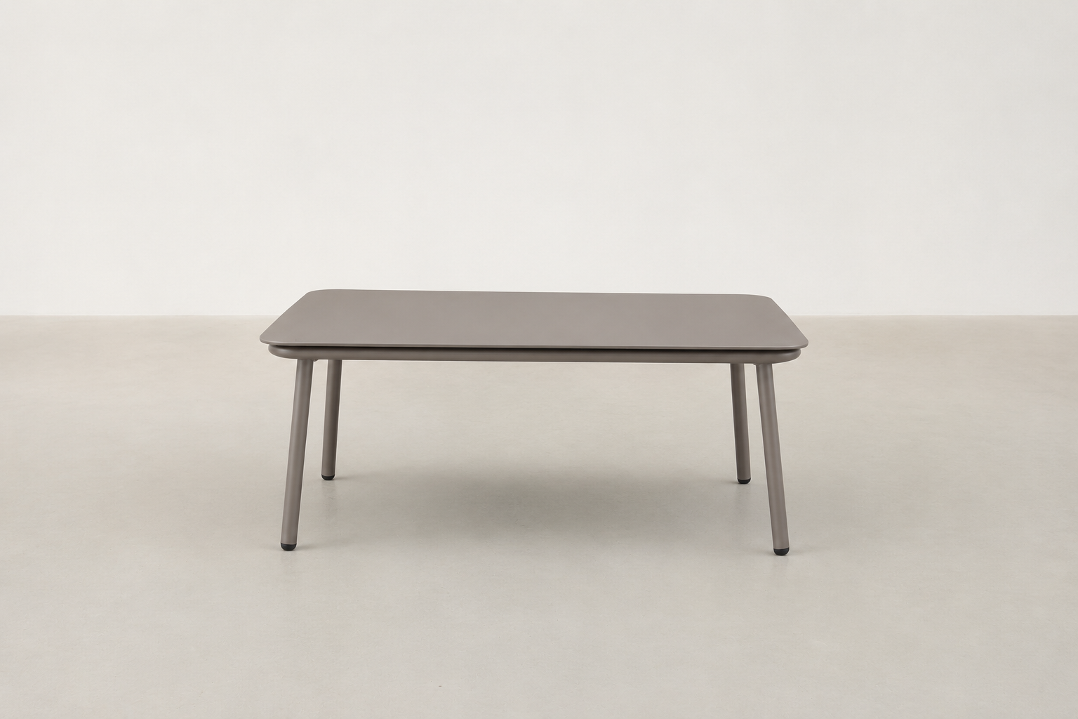 Sandvik Japandi outdoor patio set with all-weather rope seating and tempered glass coffee table