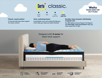 Waltz Plush Euro Top 12.5"